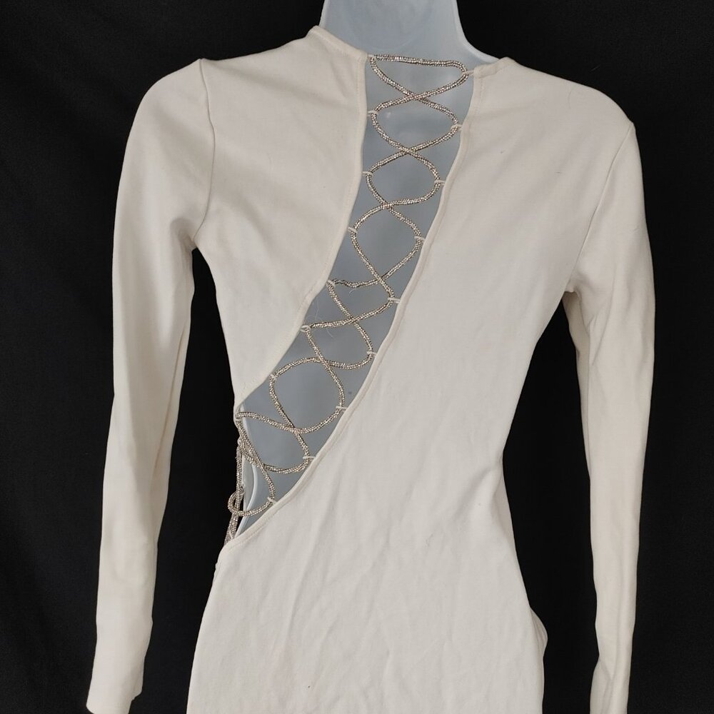 JEWELED ROPE - CUTOUT - PARTY DRESS - Picture 3 of 6